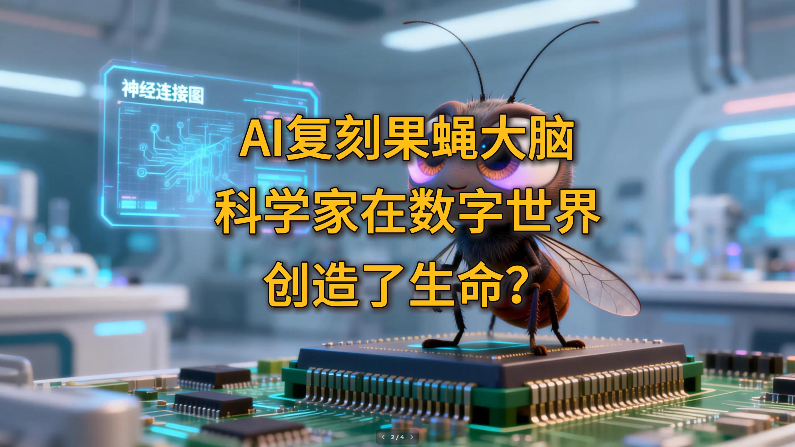 飞象趣谈第四十二期!AI复刻果蝇大脑,科学家在数字世界创造了生命?