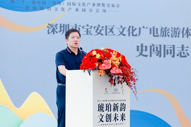 图5:深圳市宝安区文化广电旅游体育局党组成员、副局长史闯致辞.jpg